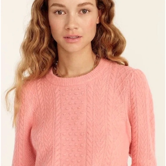 J. Crew Wool/Alpaca Blend Soft Cable Knit Sweater |Size Small| - Picture 8 of 8